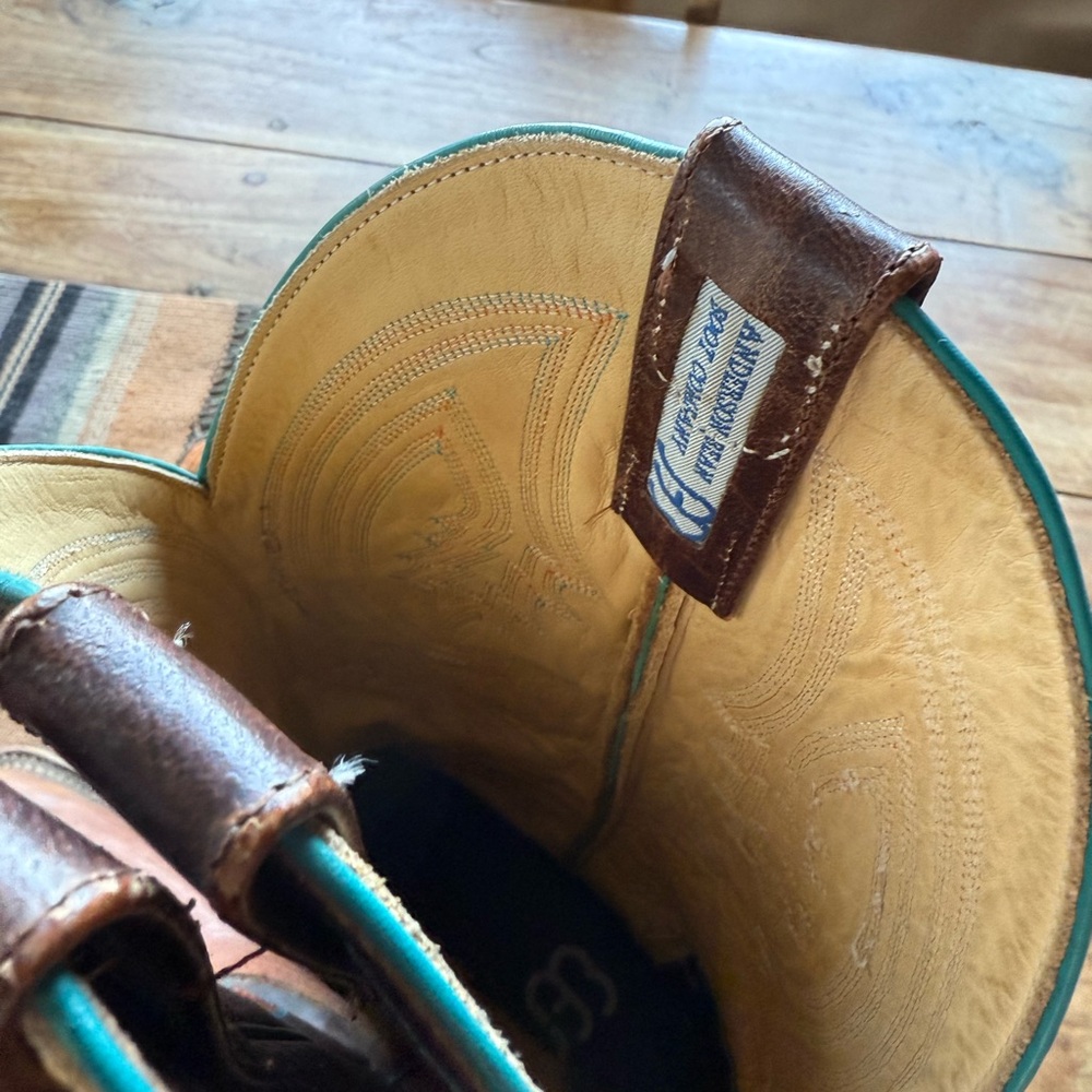 Anderson Bean Brown Cowboy Western Boots - Picture 4 of 5